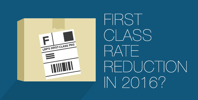 USPS First Class rate reduction