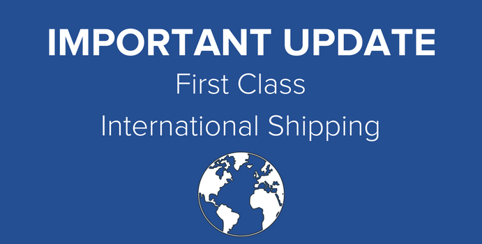 First Class International shipping rate changes