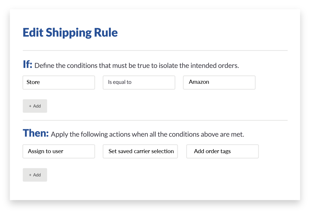 Amazon shipping automation