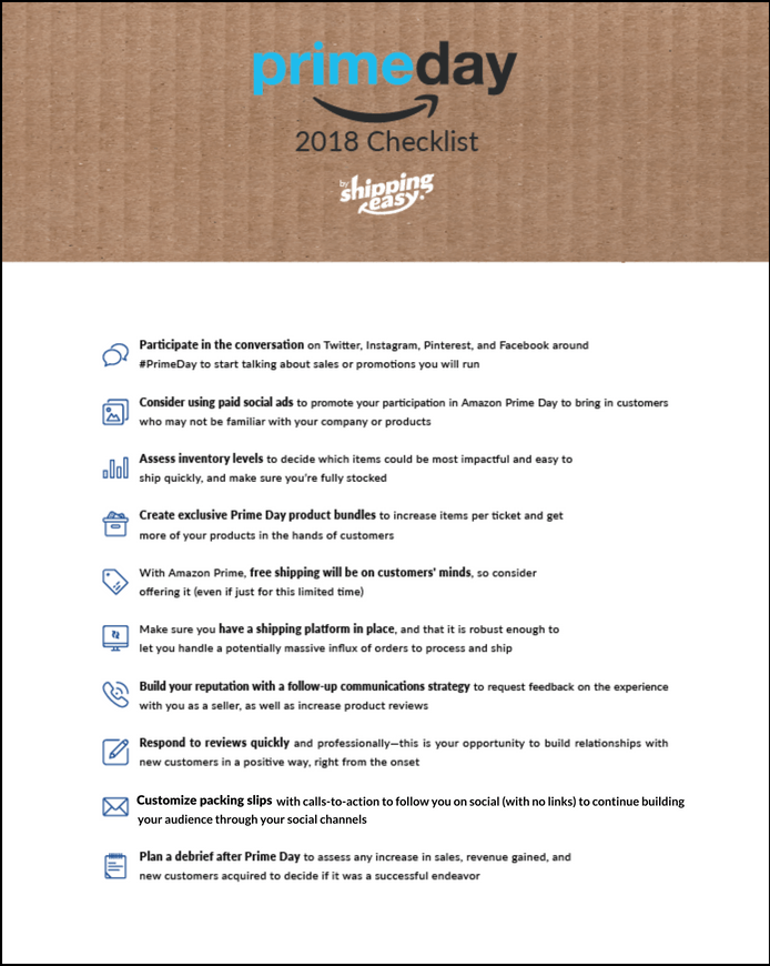 Amazon Prime Day prep checklist