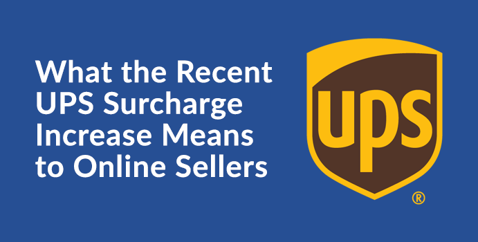 UPS surcharges and shipping charges