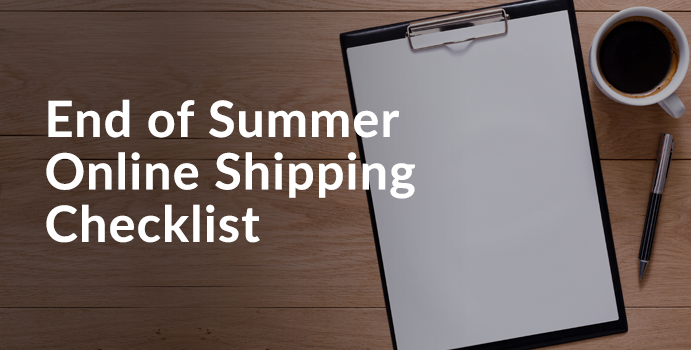 shipping programs checklist