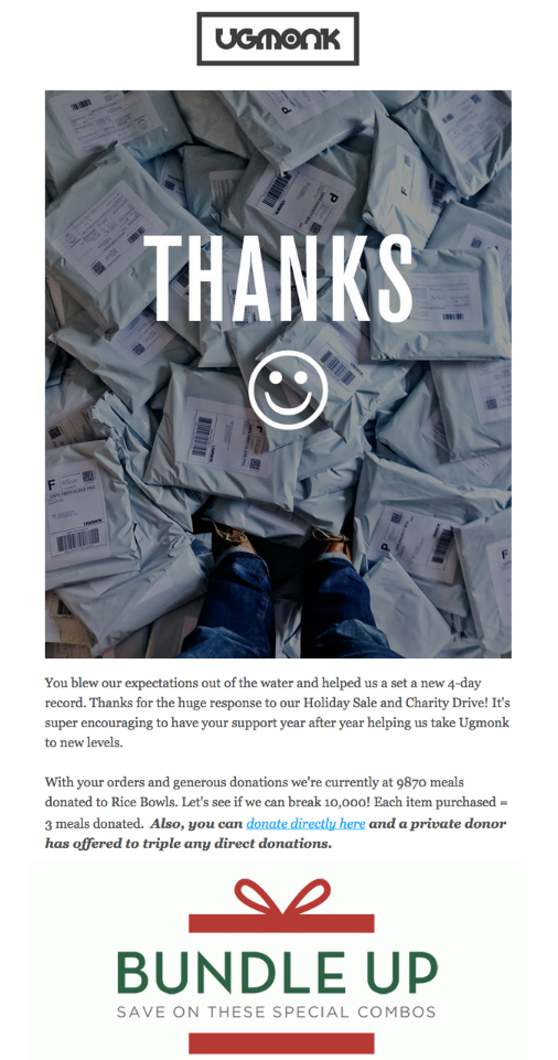 Customer Appreciation Email Campaigns Bundle Up UgMonk