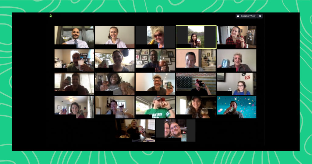 Stamps family of employees share a virtual happy hour