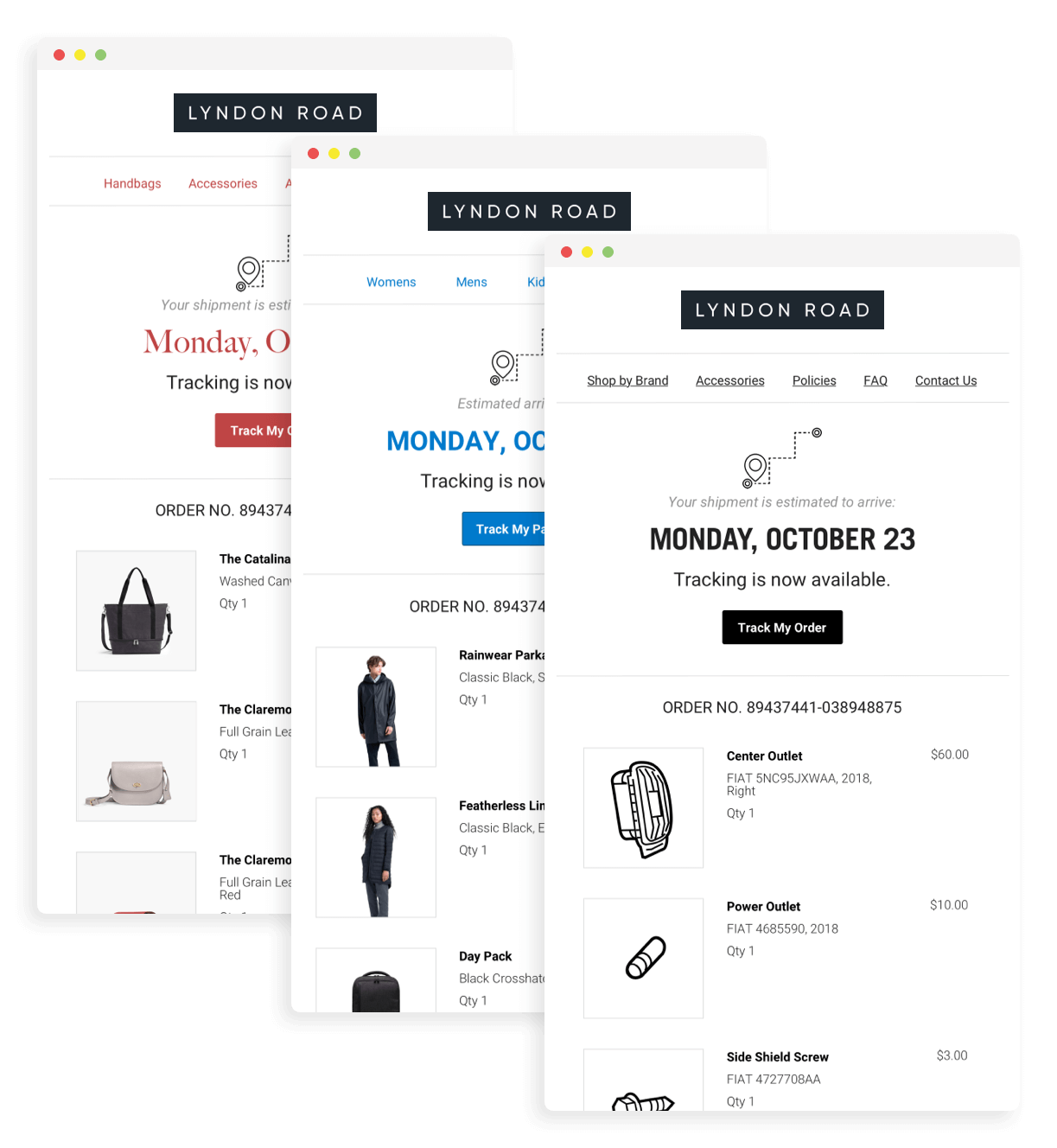 Branded tracking pages from ShippingEasy
