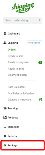ConnectEasy can be found underneath the Devices and Hardware tab underneath the Settings tab in your ShippingEasy account. 